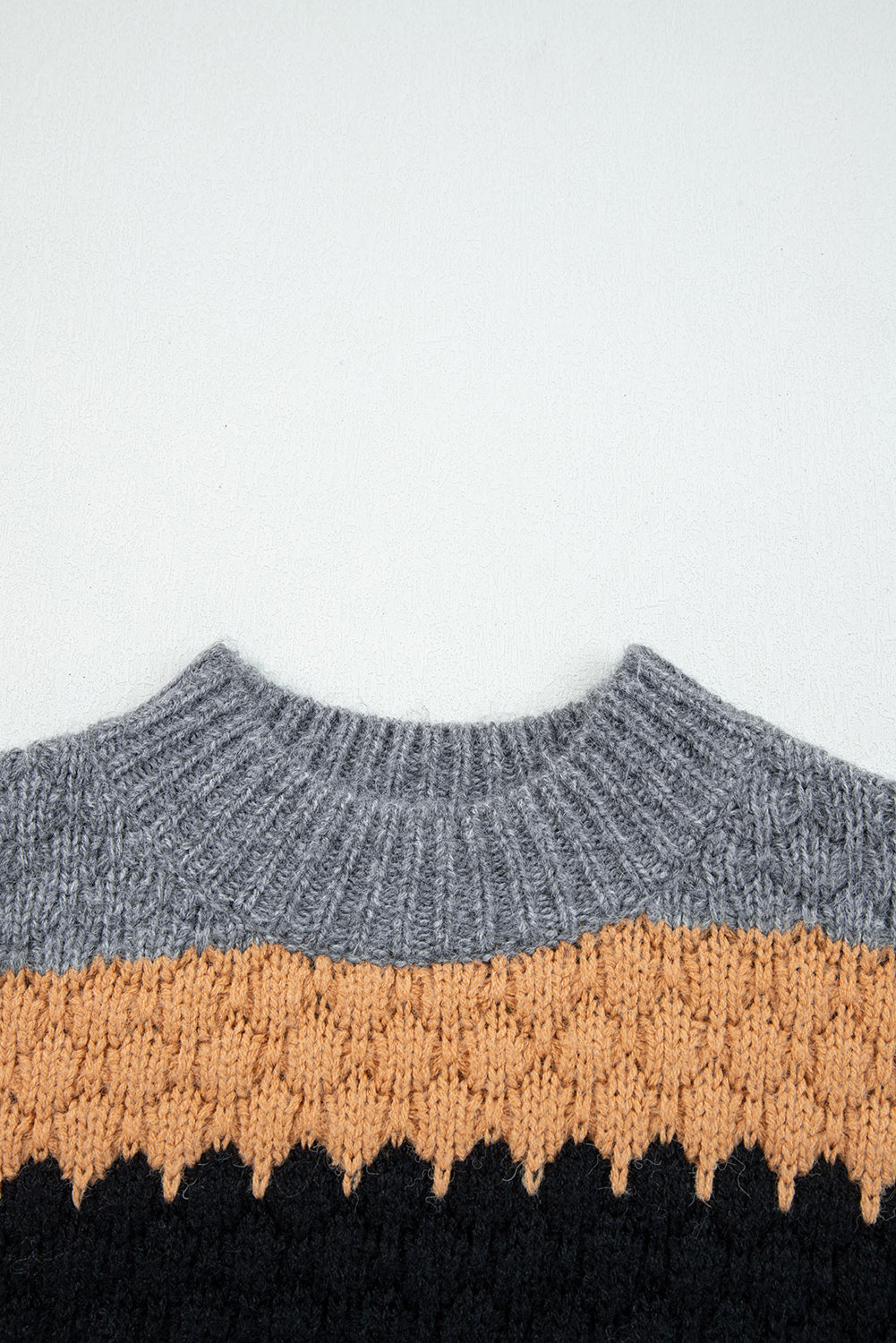 Threaded Pear Abigail Block High Baggy Sweater