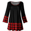 Red and Black Plaid Border