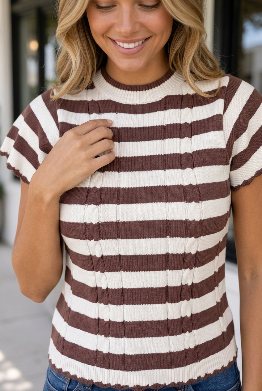 Brown Stripe-
