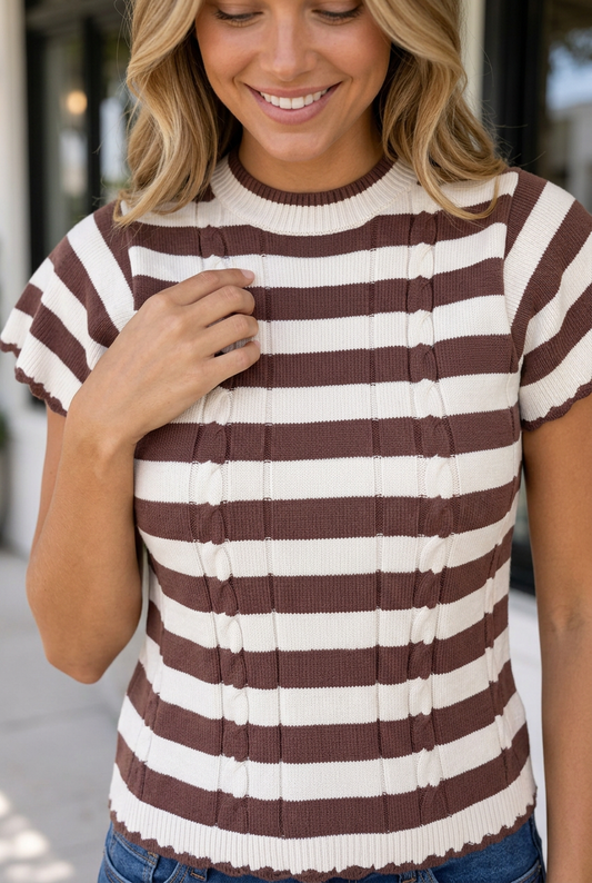Brown Stripe-