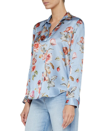LBTF-LT BLUE TAPESTRY FLORAL-