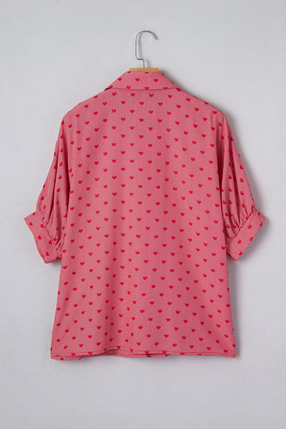 Threaded Pear Charlie Sleeve Loose Valentine Shirt