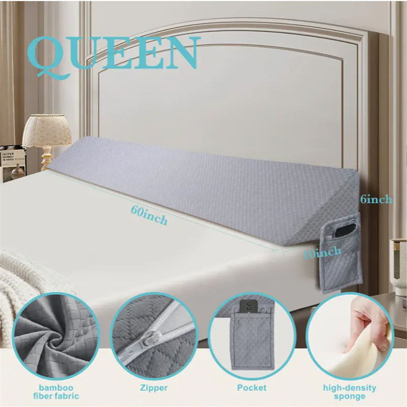 Air Layer Wedge Pillow – Grey Triangular Elevation Support