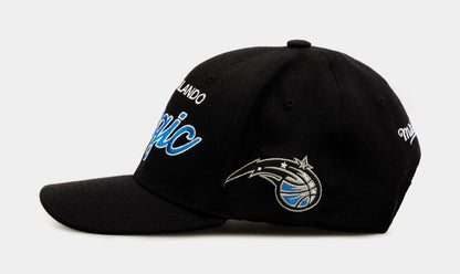 Mitchell & Ness Men's NBA Team Script 2.0 Stretch Snapback Magic Snapback Caps
