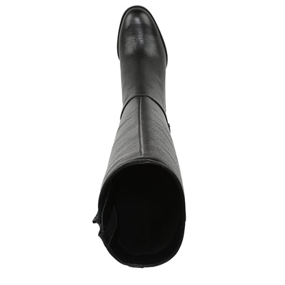 Black Wide Calf-