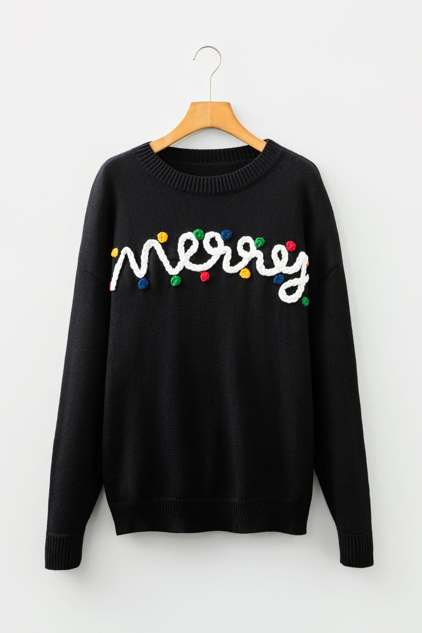 Threaded Pear Darcy Christmas Drop Shoulder Sweater