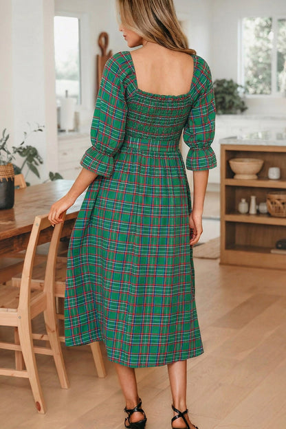 Threaded Pear Scarlett Waist Flared Midi Dress