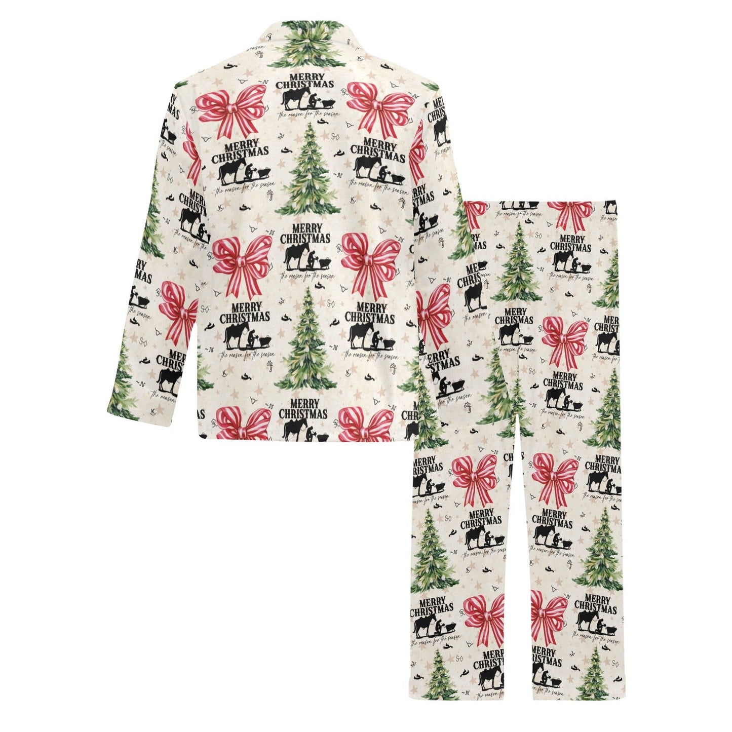 Praying Cowboy Christmas Men's Pajamas Set