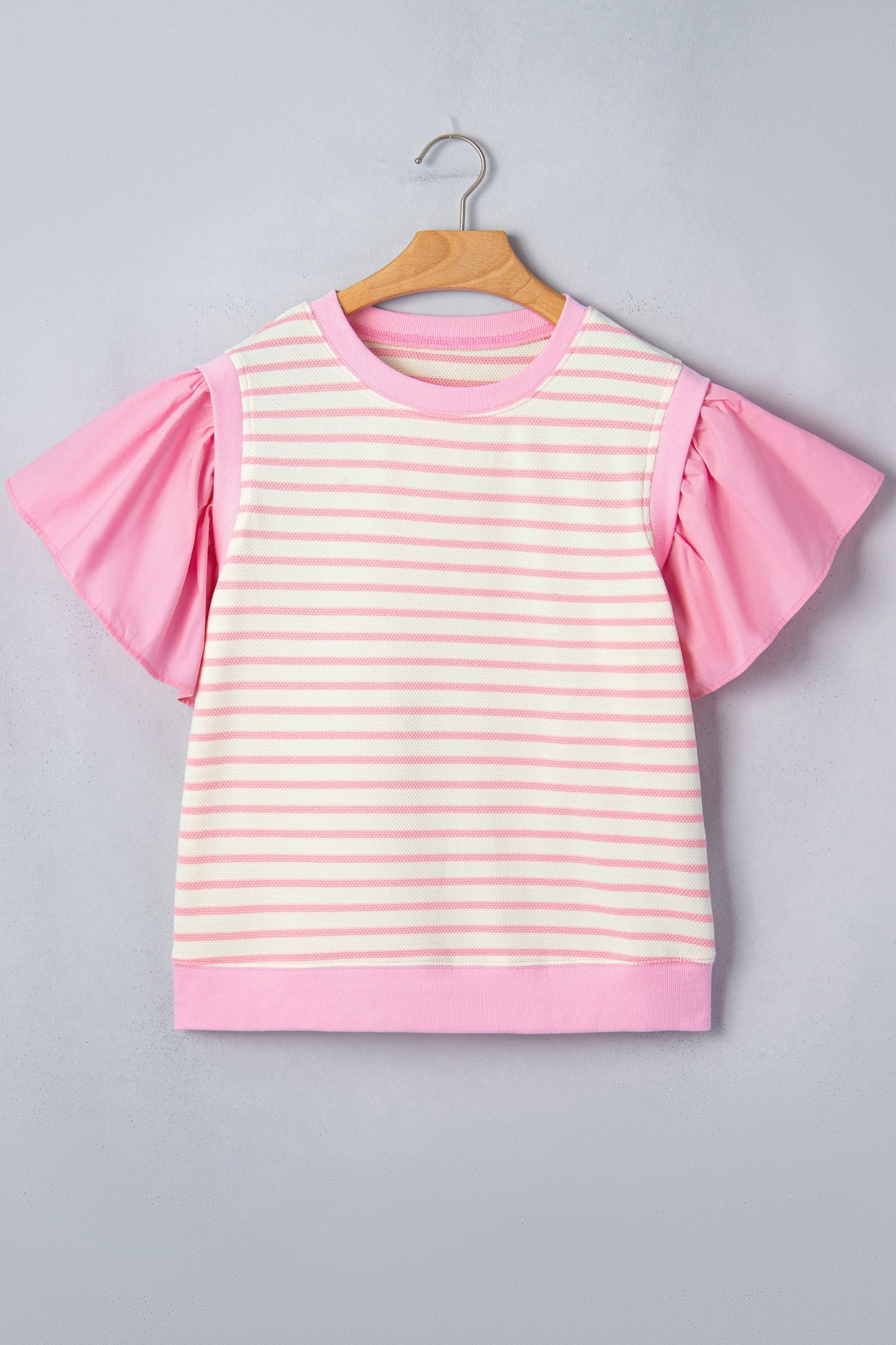 Threaded Pear Hope Short Sleeve Patchwork Blouse