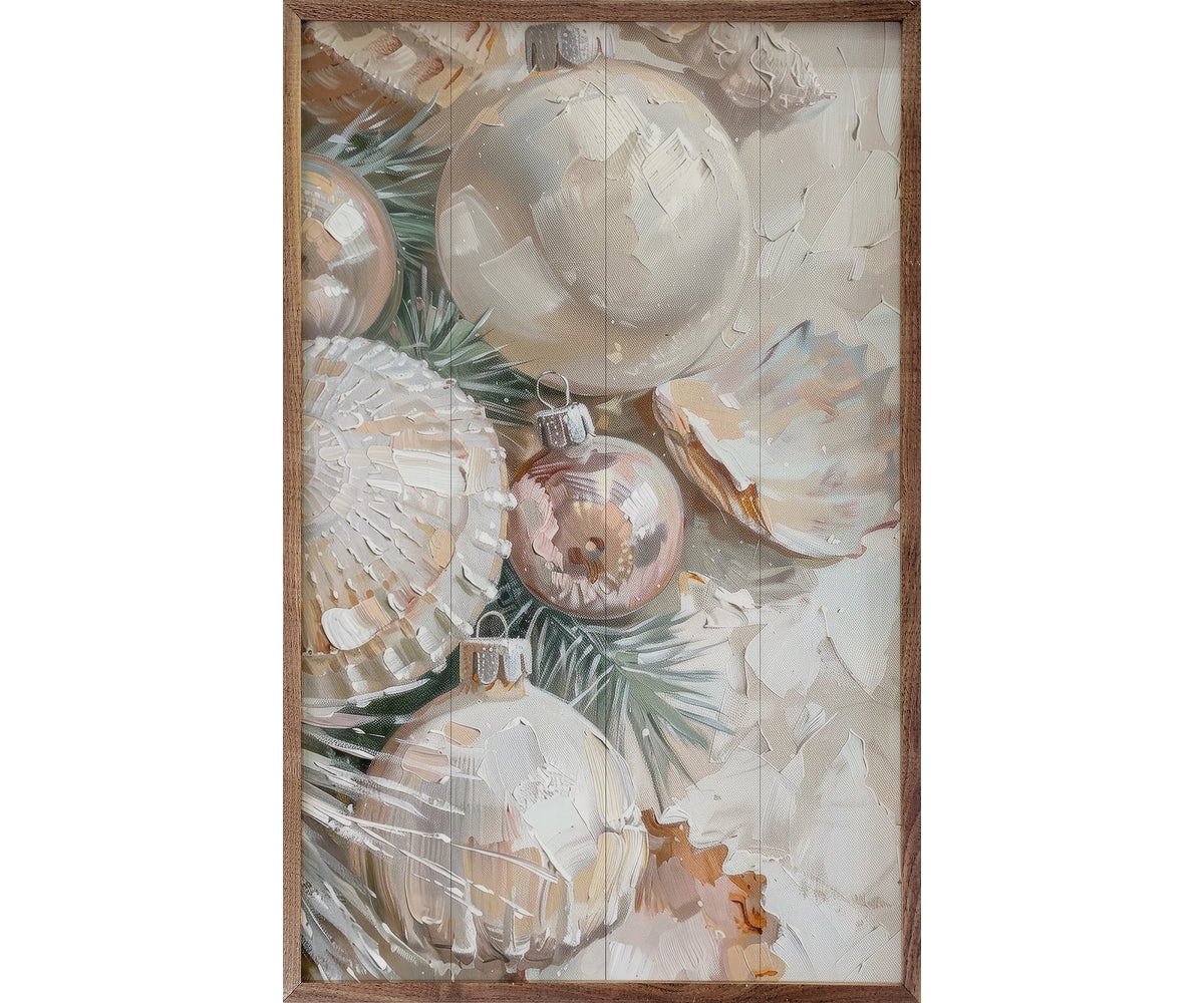 Kendrick Home Christmas Shells II By Petals Prints Design