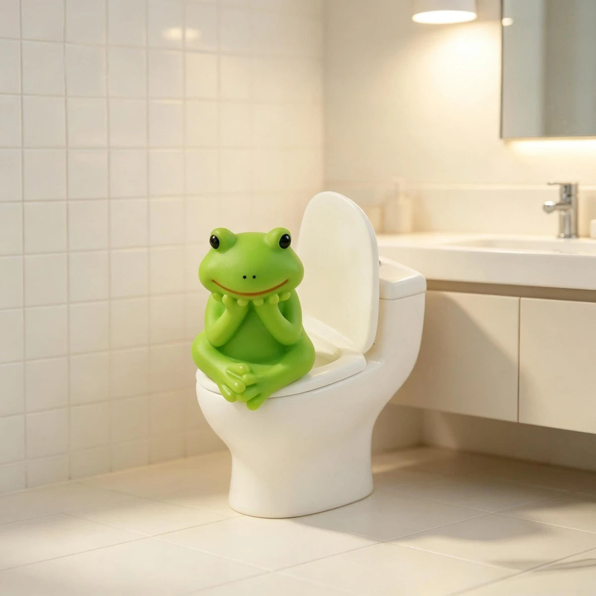 green frog-