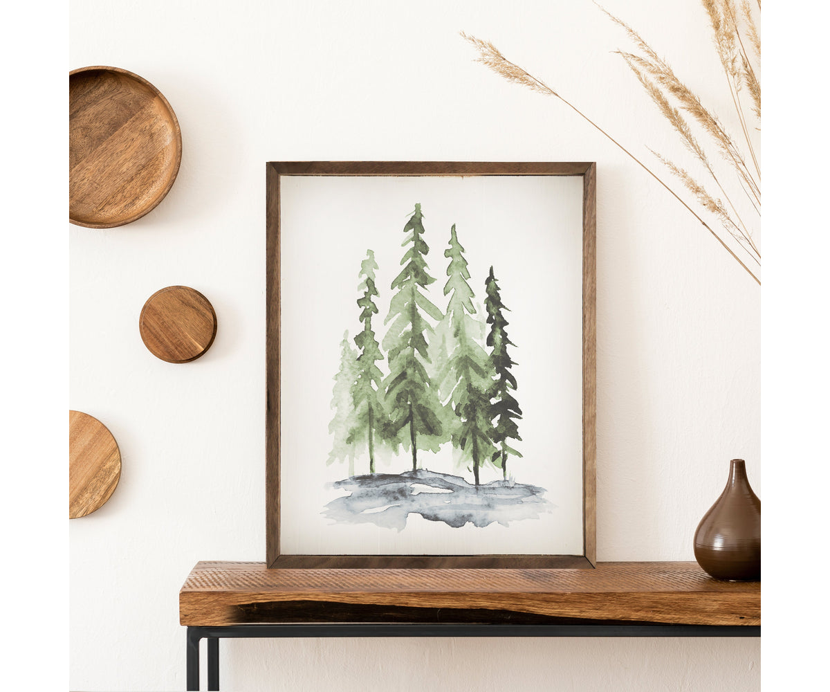 Kendrick Home Watercolor Pines