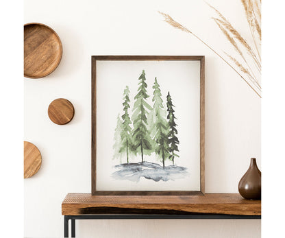 Kendrick Home Watercolor Pines