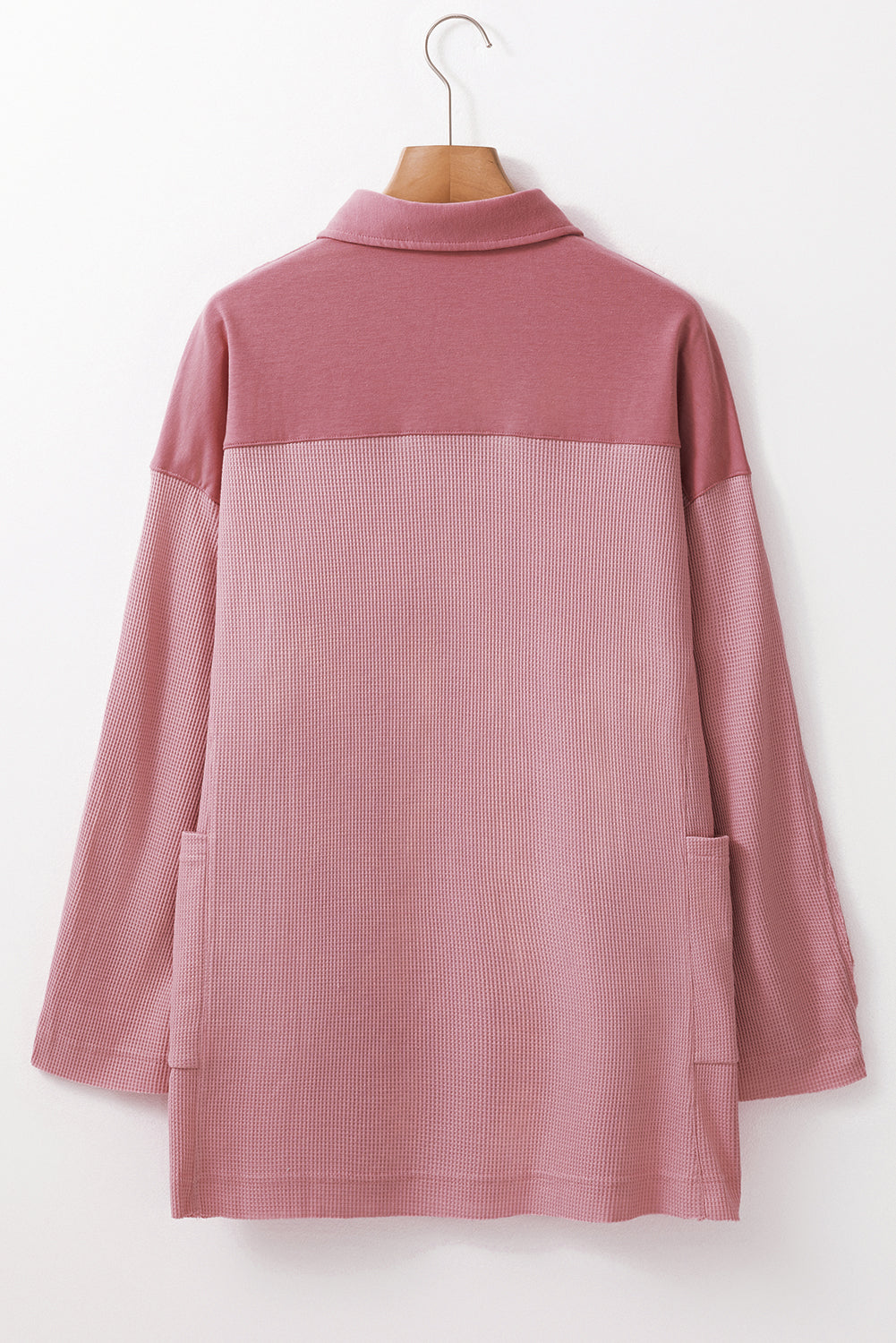 Threaded Pear Arianna Waffle Half Button Top.