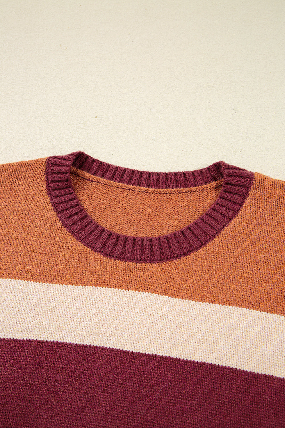 Threaded Pear Noelle Checkered Knitted Sweater