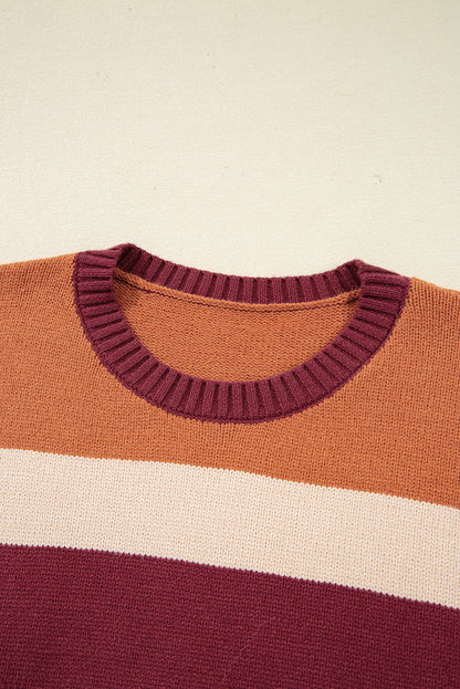 Threaded Pear Noelle Checkered Knitted Sweater