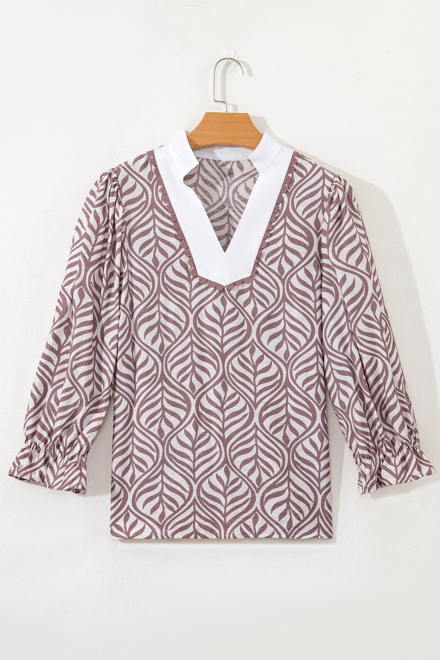 Threaded Pear Phoebe Collar Puff Sleeve Top