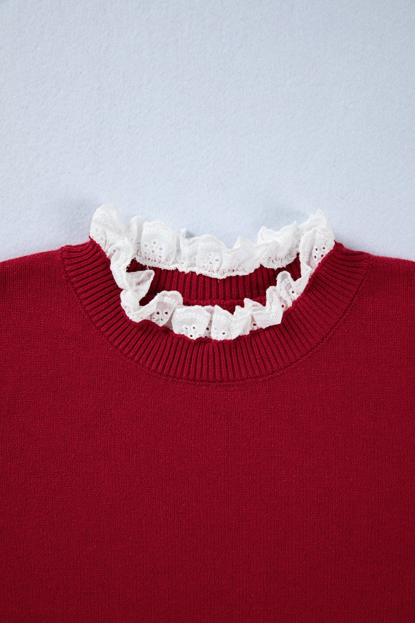 Threaded Pear Brooklynn Patchwork Cuffs Loose Sweater
