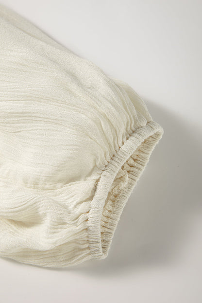 Threaded Pear June Puff Sleeve Loose Shirt