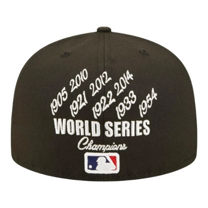 New Era San Francisco Giants Crown Champs WS Men Fitted Hat Black