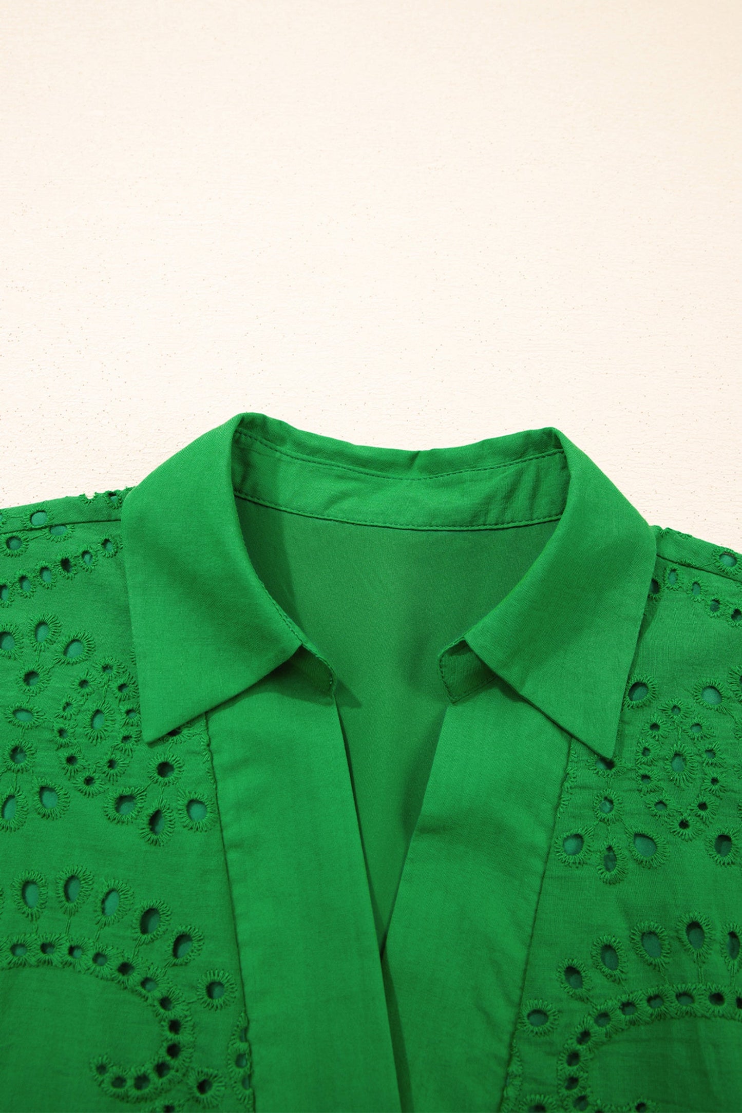 Threaded Pear Celine Eyelet Embroidered T Shirt