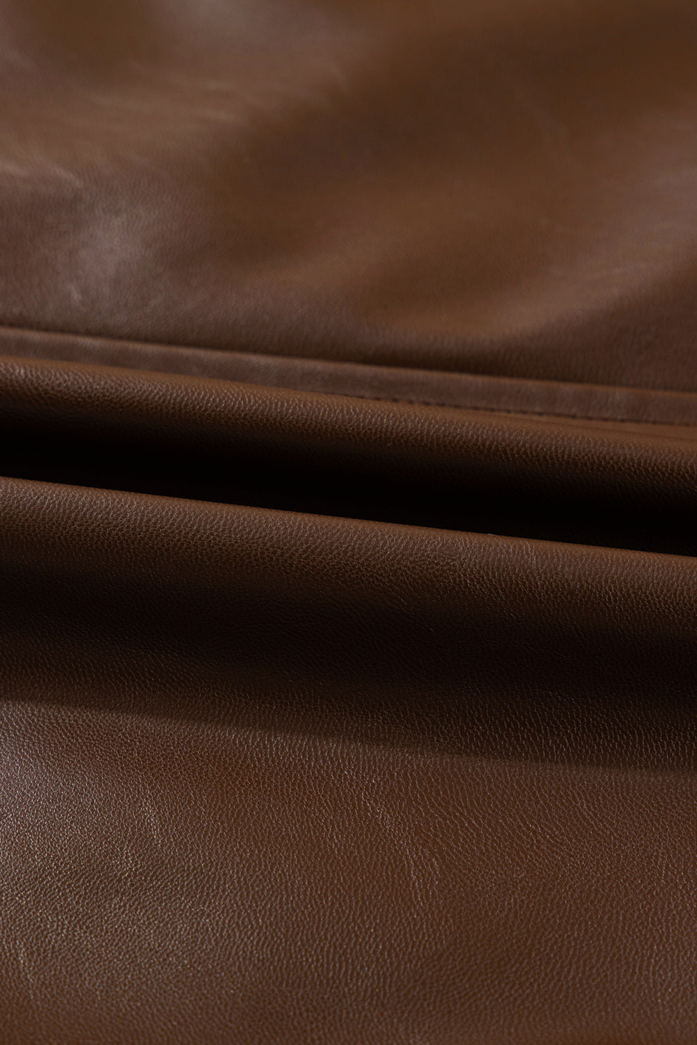 Threaded Pear Mila Drawstring Hem Leather Jacket