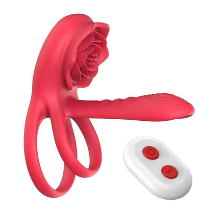 Impulse Novelties Rose Vibrating C-Ring Wireless With Remote Control