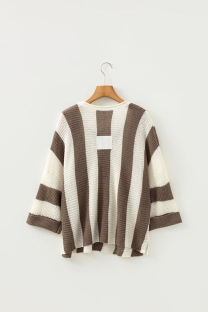 Threaded Pear Holland Colorblock Bracelet Sleeve Sweater