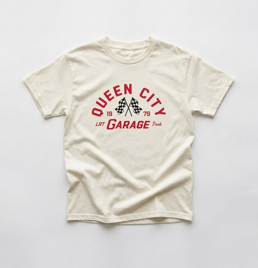 Lrt Garage Parts Tee - Vintage Cream (front Only)