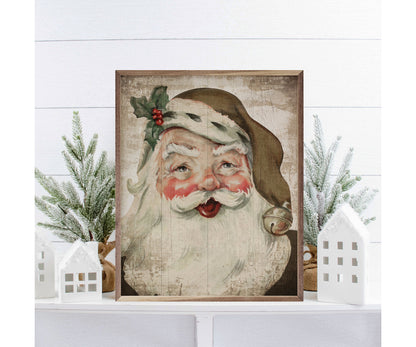 Kendrick Home Santa With Bell And Holly Bronze Hat