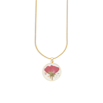 Mint & Lily Pressed Birth Flower Necklace