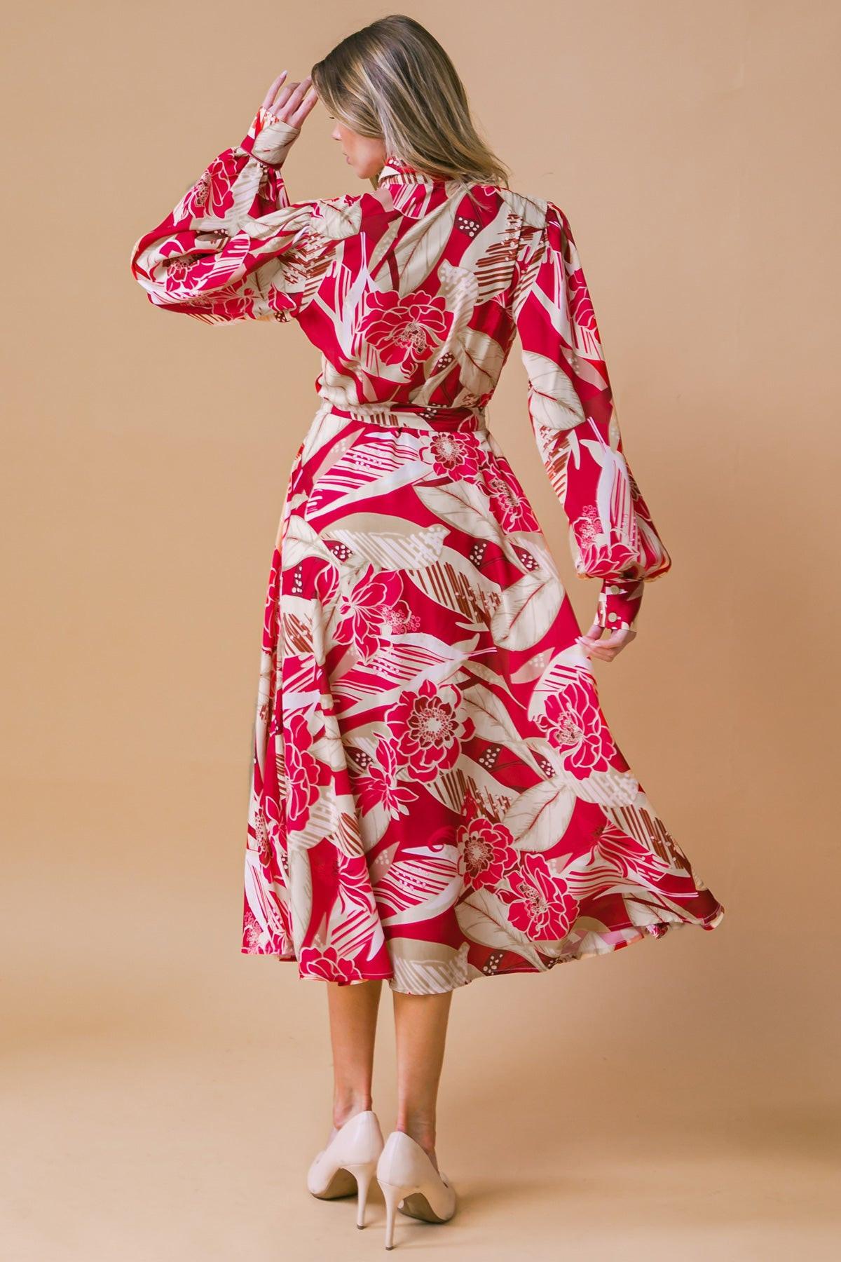Heart of Woven Midi Dress