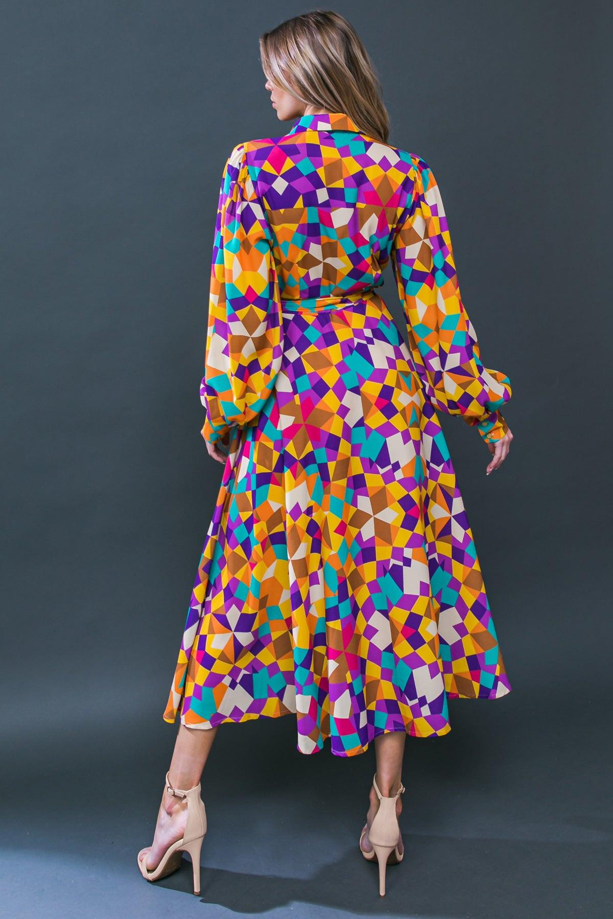 Change in the Air Woven Midi Dress