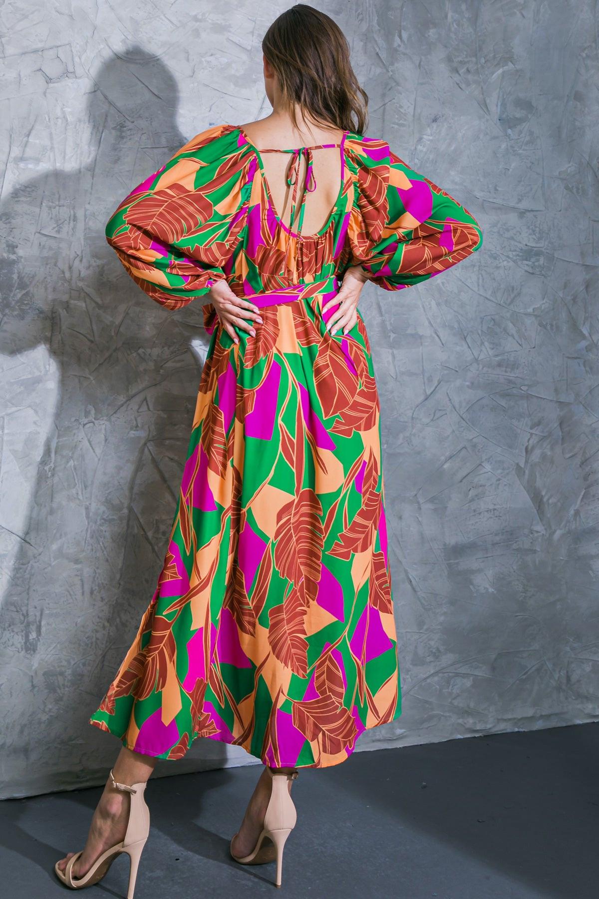 Cue the Chic Woven Midi Dress