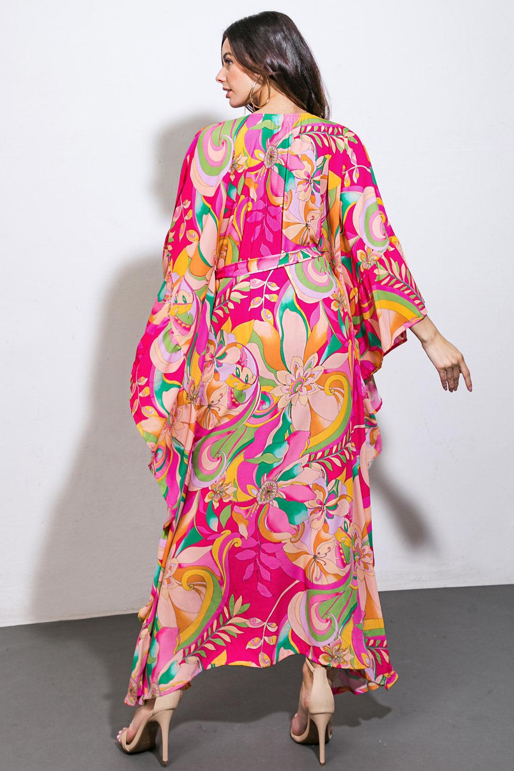 Seaside Girls Woven Kaftan Dress