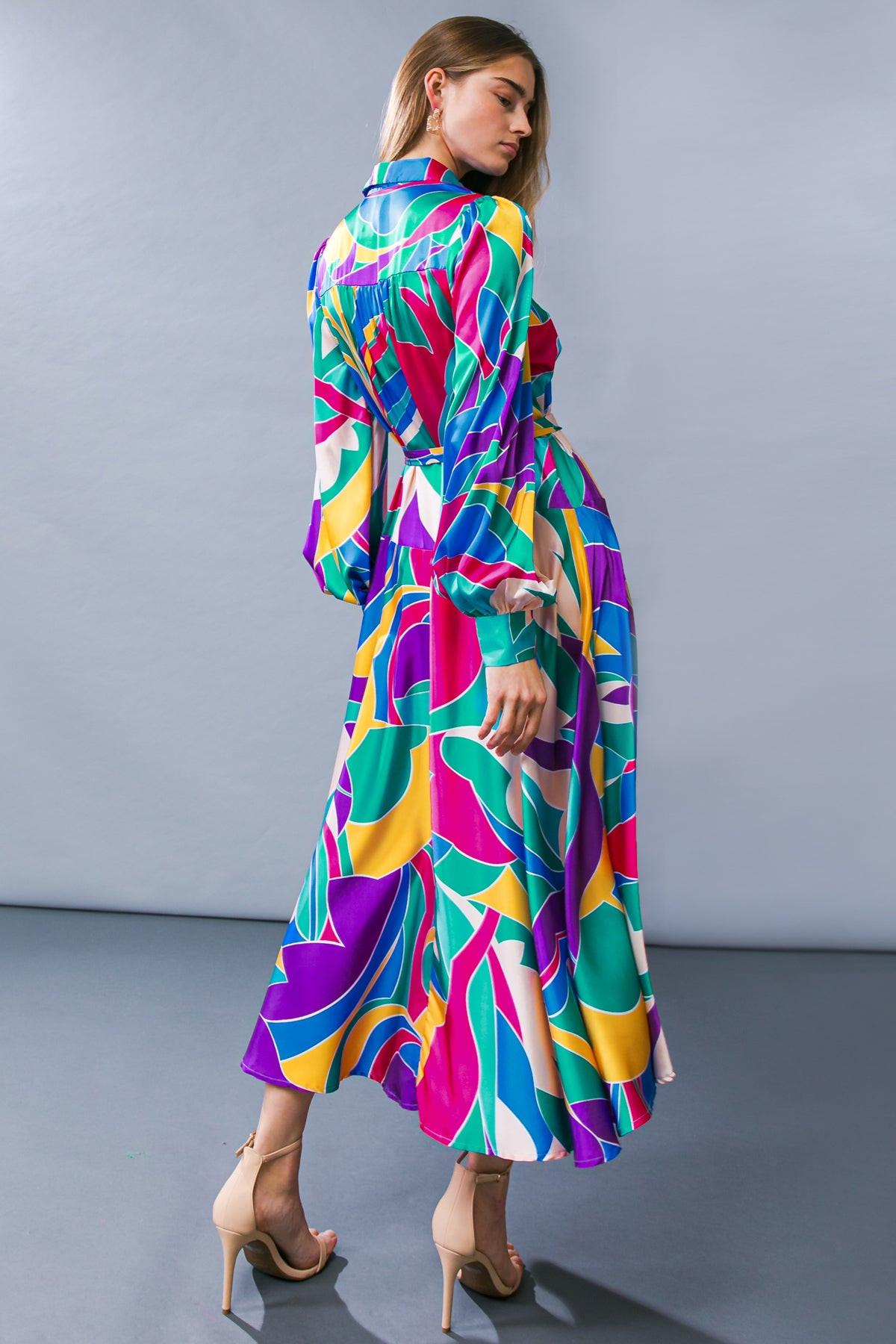Focused on Priorities Woven Midi Dress