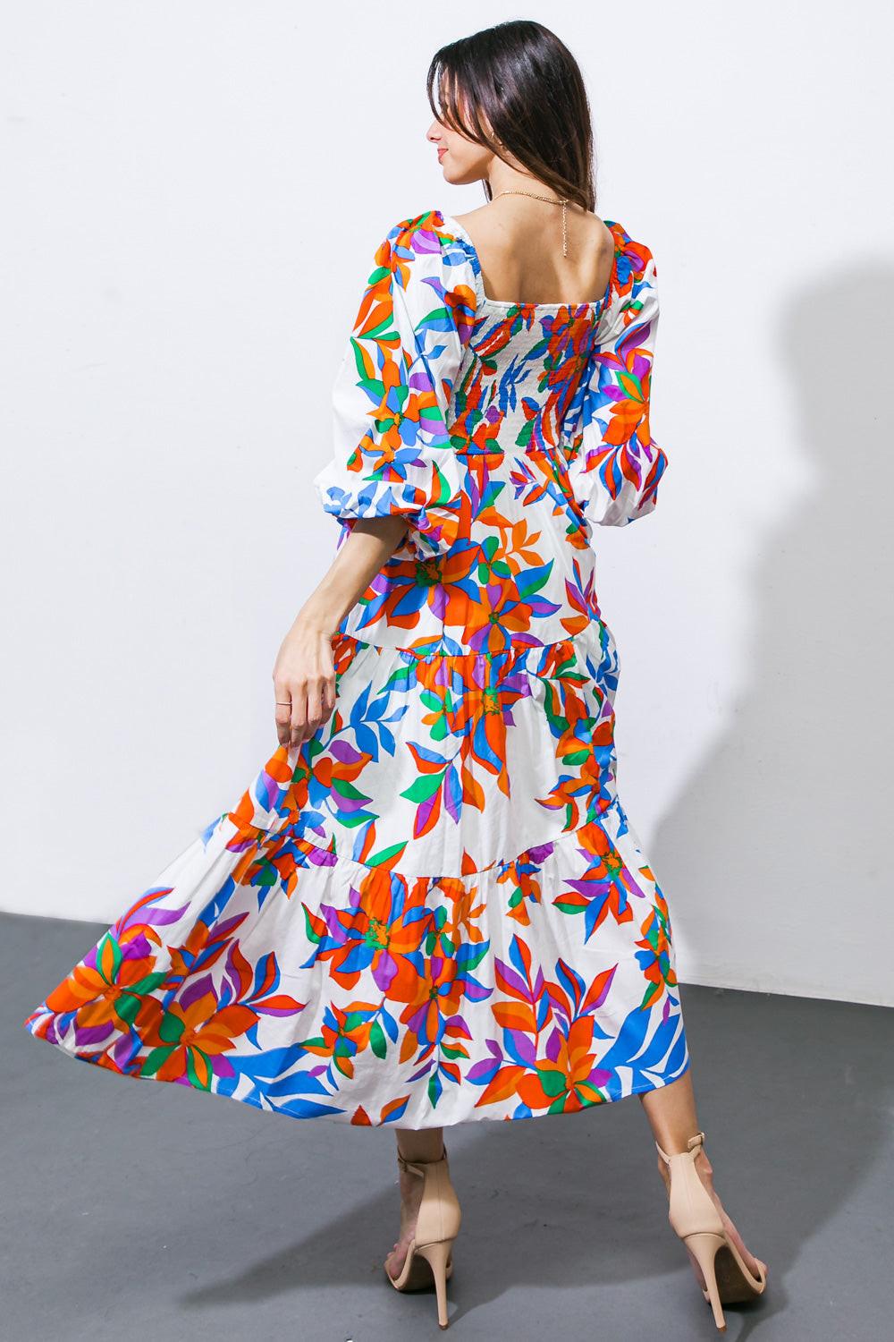 Feeling Optimistic Woven Midi Dress