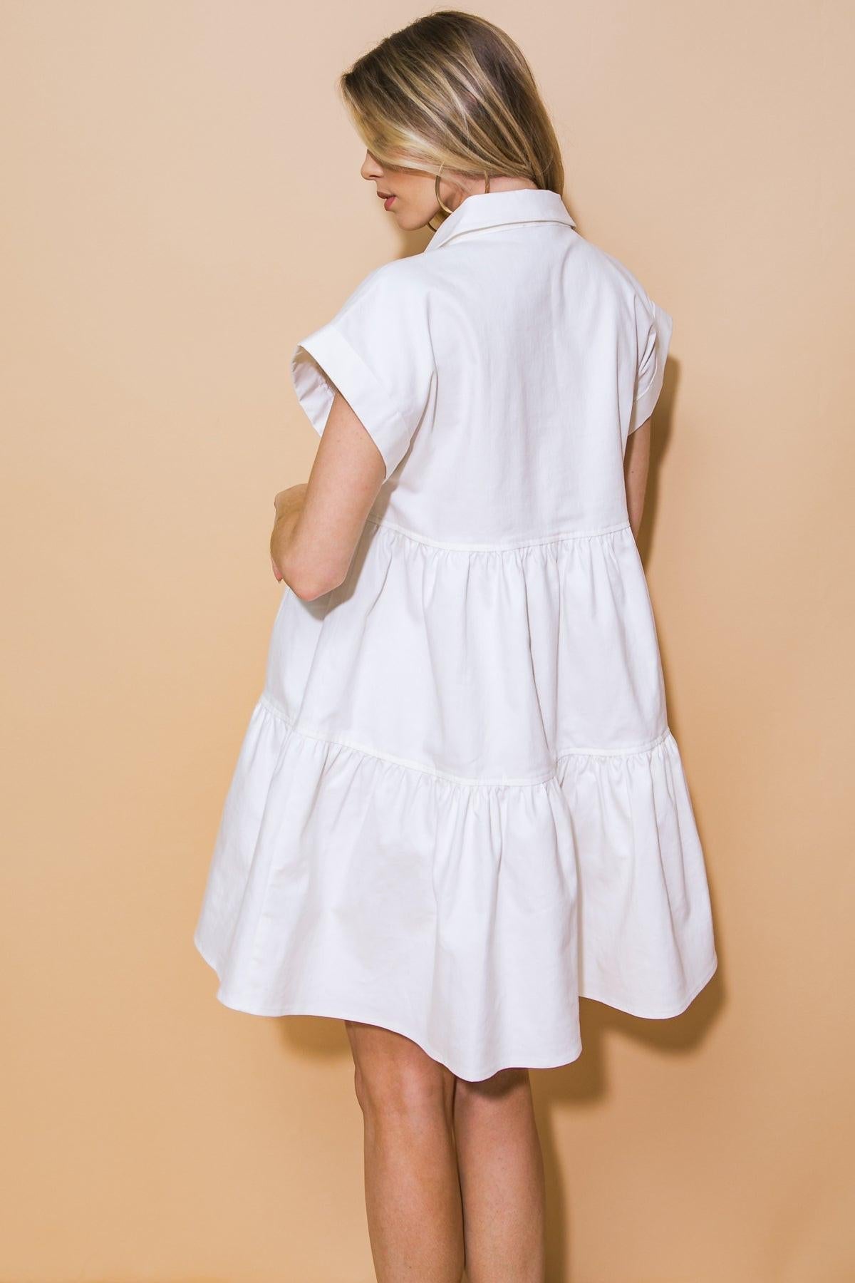 Timeless Beauty Twill Mini Dress