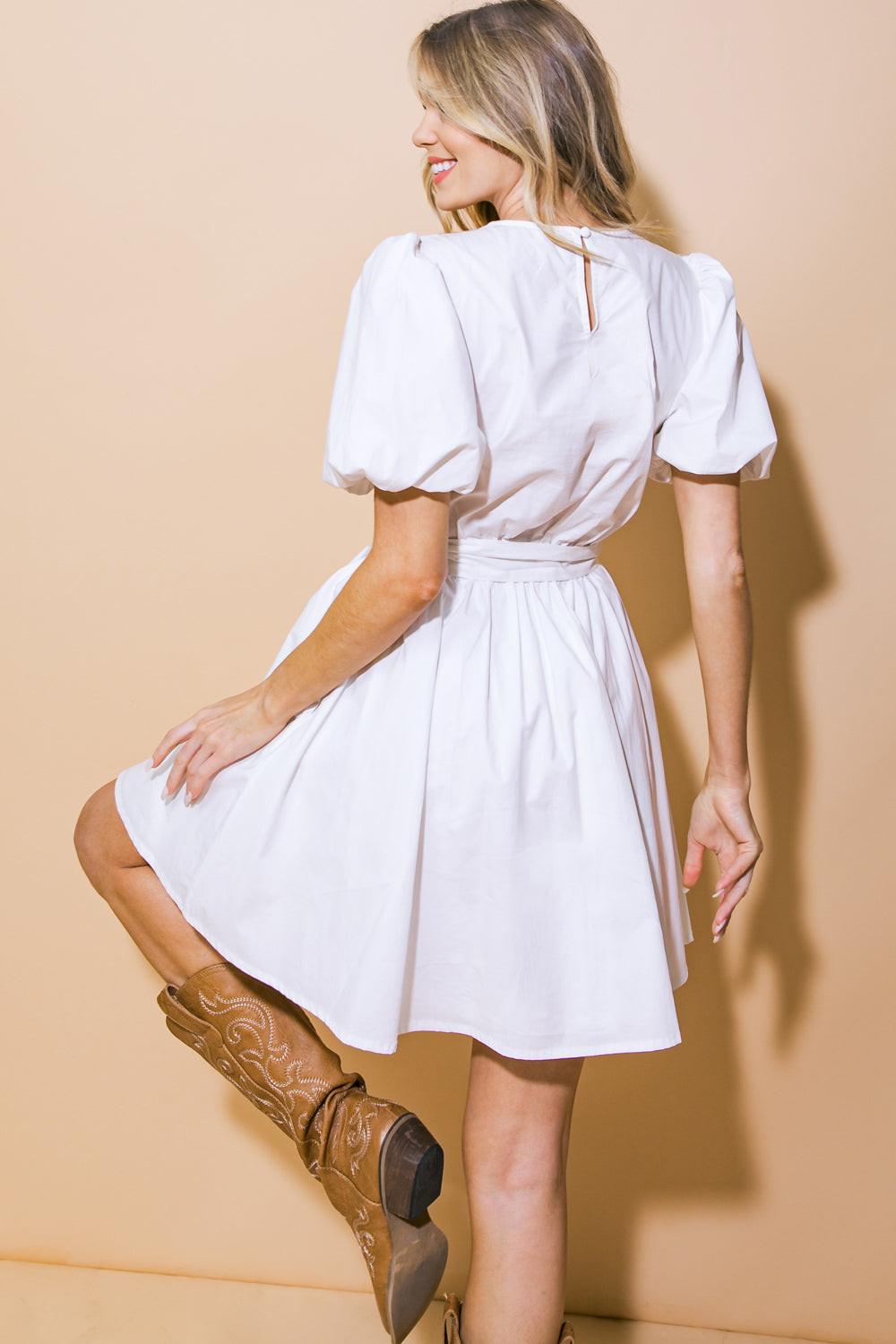 In My Feelings Woven Mini Dress