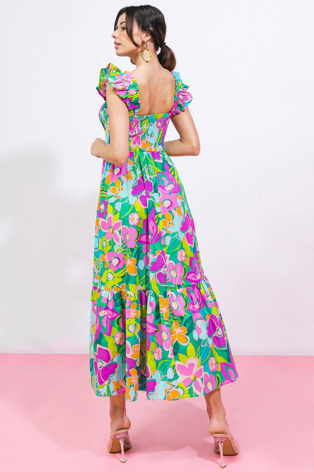 Love Haze Woven Midi Dress