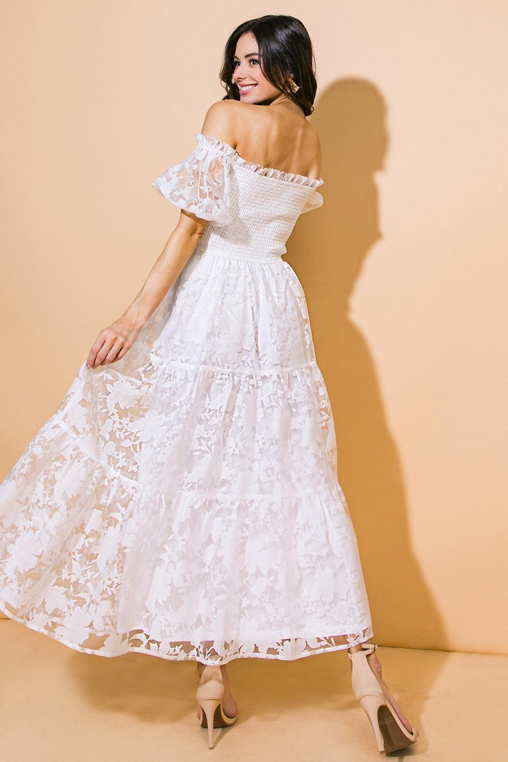 Love in Your Eyes Woven Midi Dress