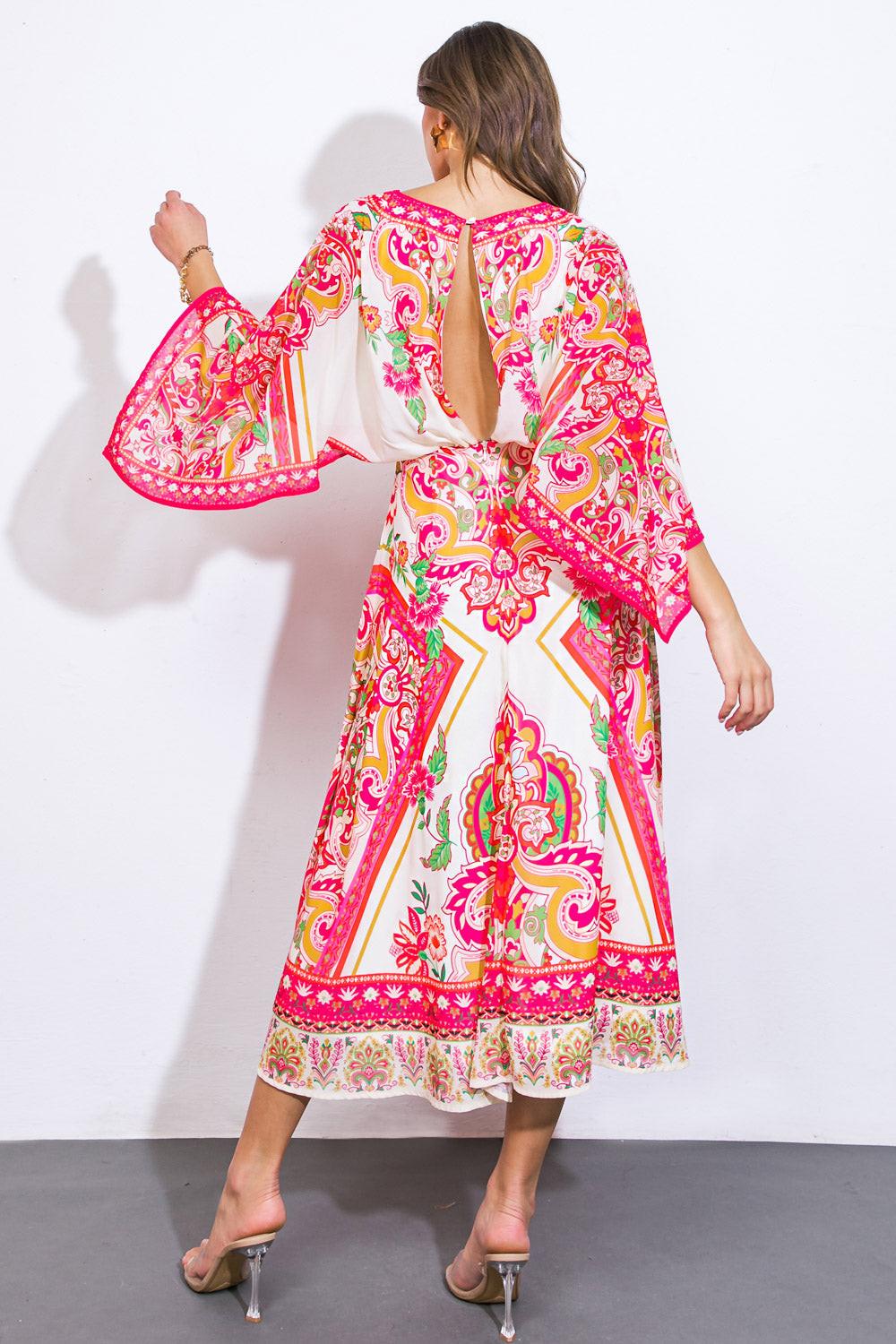 Stuck on You Woven Midi Dress