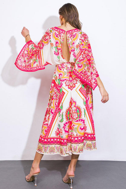 Stuck on You Woven Midi Dress