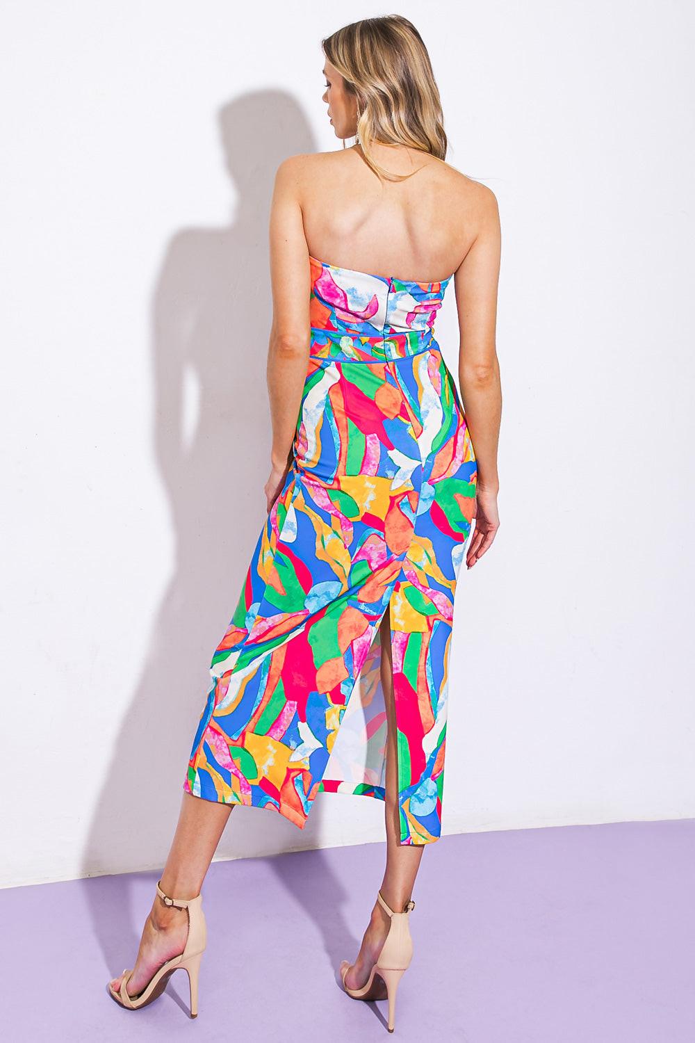 Seeking Sun Ponti Midi Dress