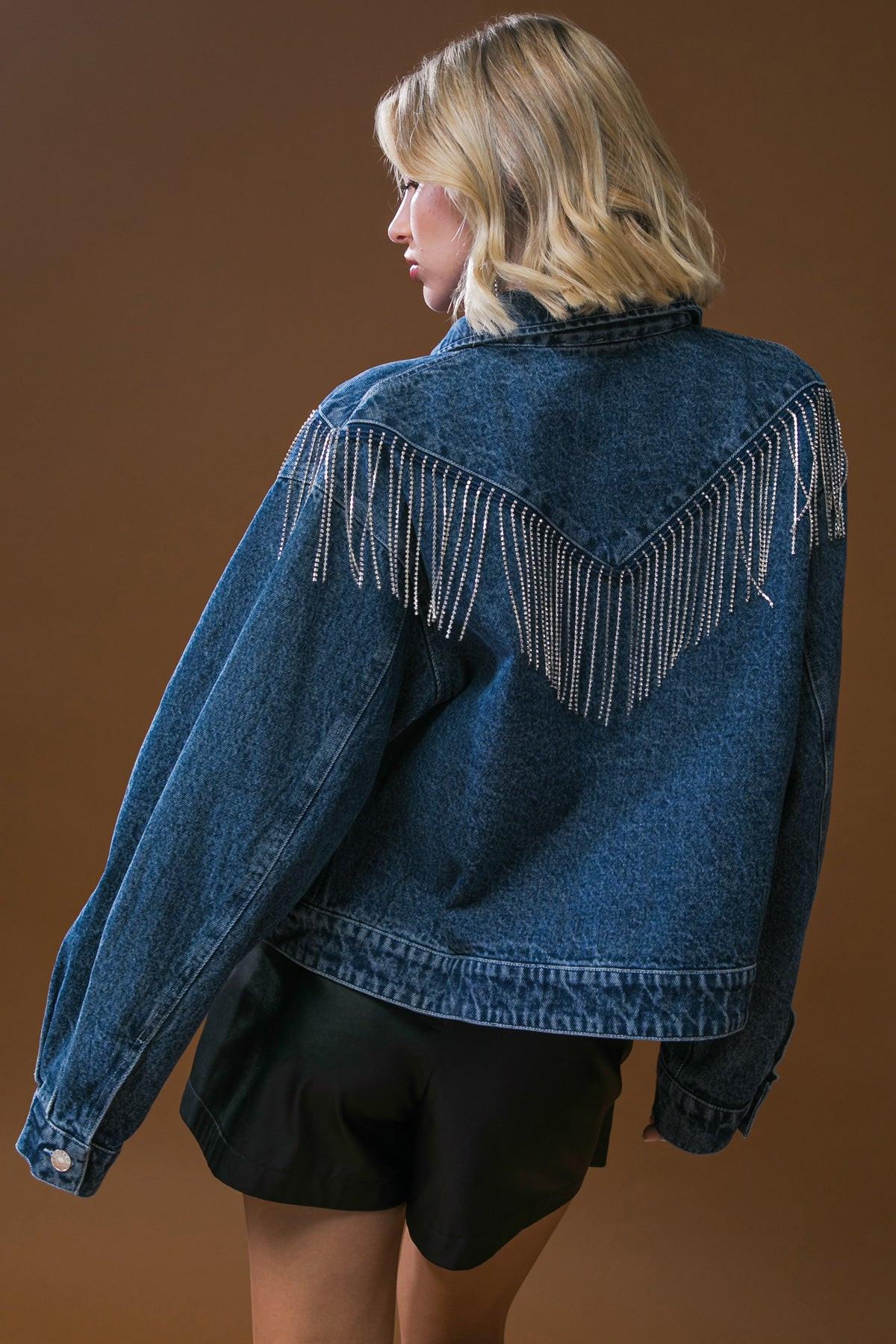 Stunning Excellence Washed Denim Jacket