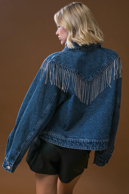 Stunning Excellence Washed Denim Jacket