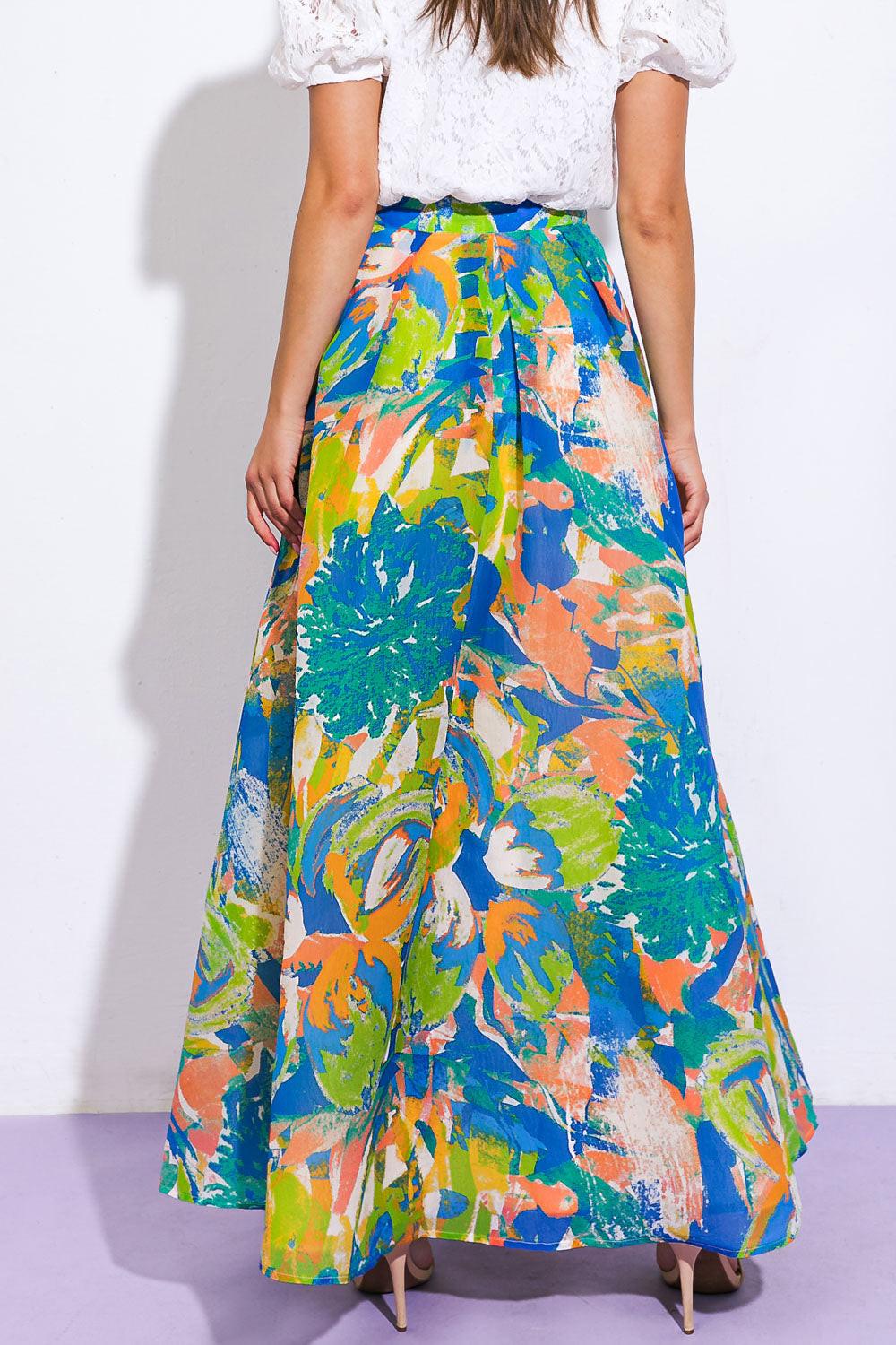 Coastal Chic Woven Maxi Skirt