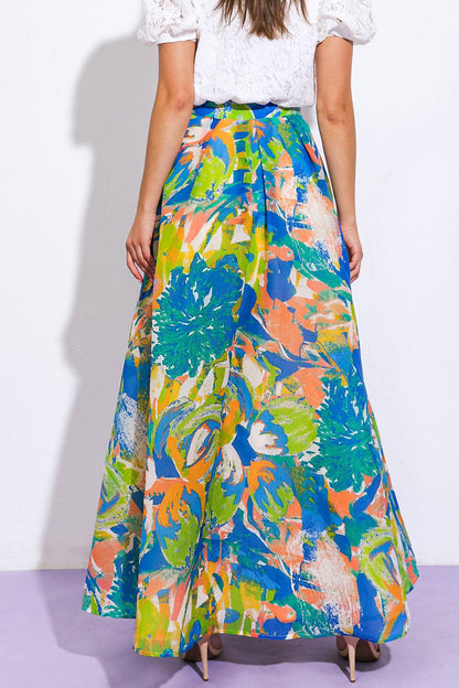 Coastal Chic Woven Maxi Skirt