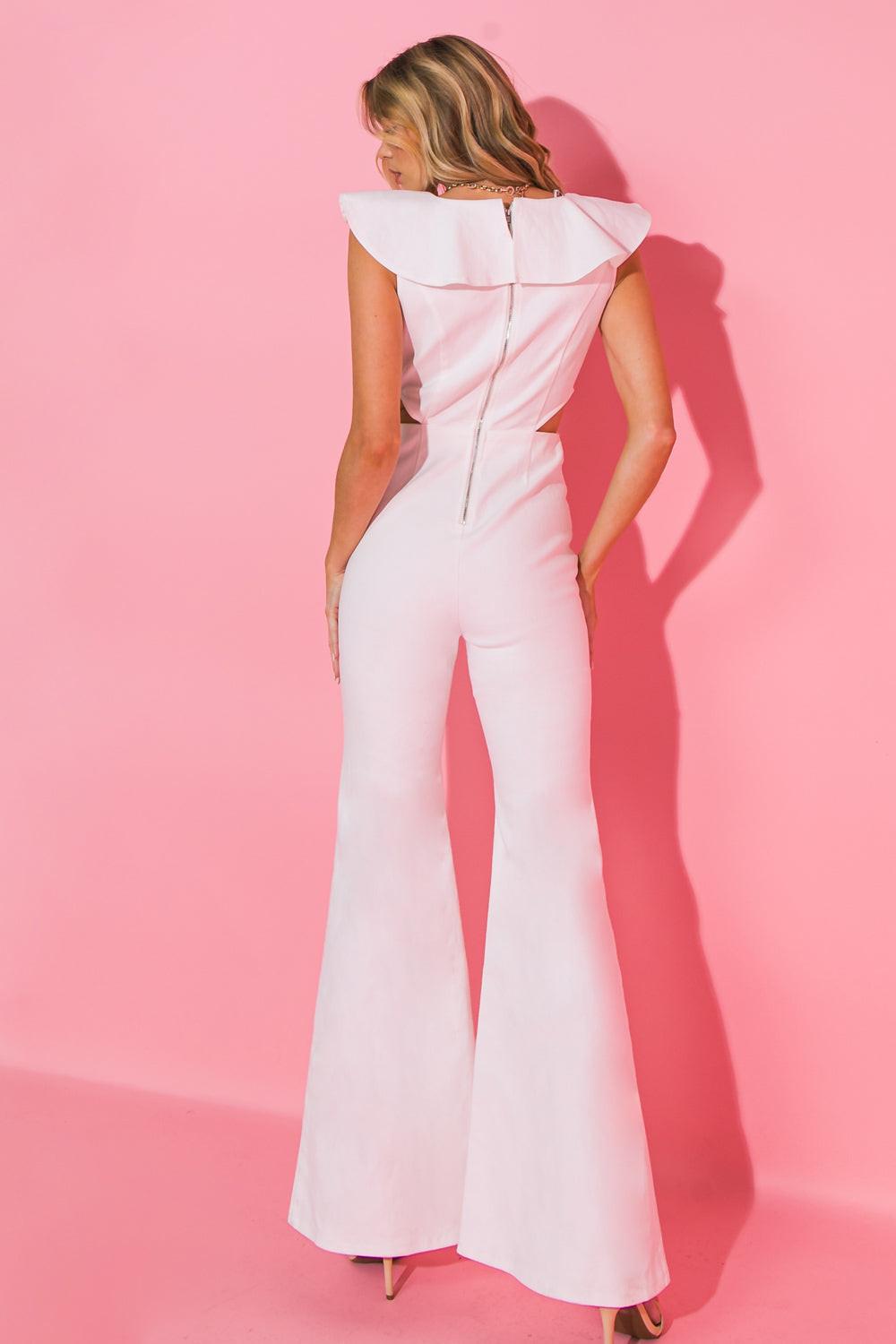 On the Way-out Denim Jumpsuit
