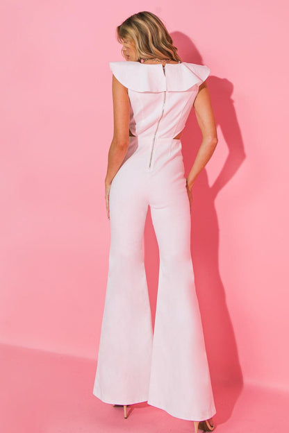 On the Way-out Denim Jumpsuit
